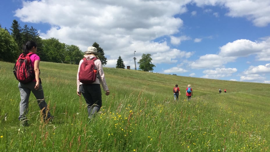 Menschen auf einer Wanderung